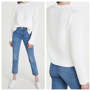 Vince Mirrored Rib Pullover Sweater NWOT